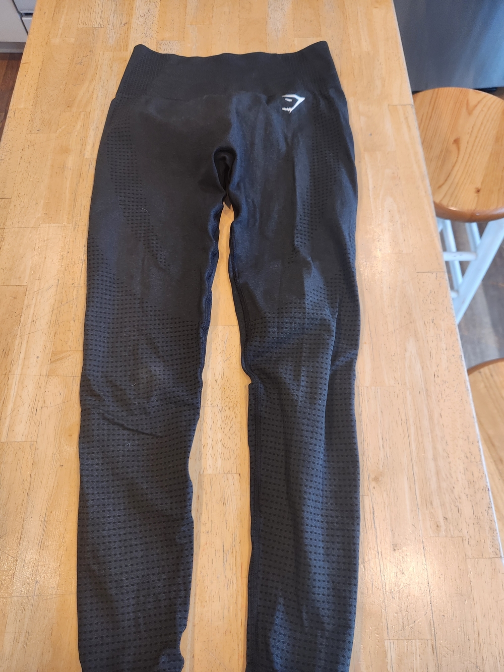 Gymshark Vital Seamless Black Perforated Seamless Leggings